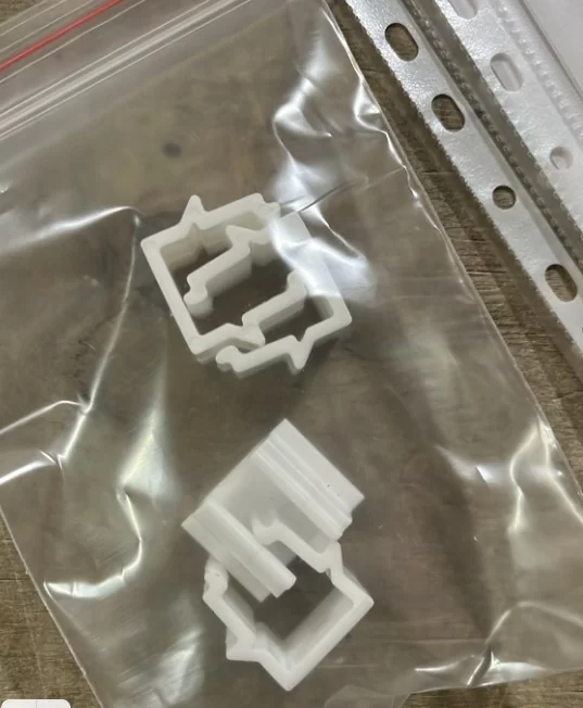 Зажим для спанбонда (10 шт)| пластиковый | белый